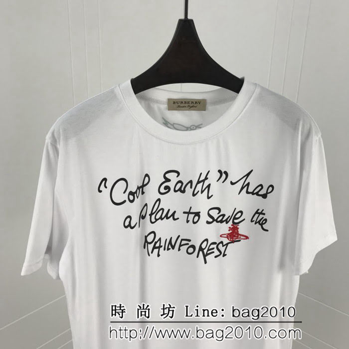 BURBERRY巴寶莉 19早春新款 老佛爺限定款 塗鴉印花短袖T-shirt 數碼印花刺繡 男女同款 ydi2524